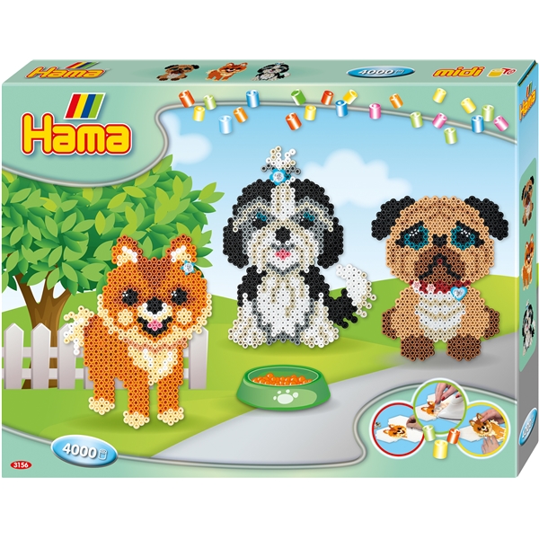 Hama Midi Presentask Dogs Delight 4000 st (Bild 1 av 3)