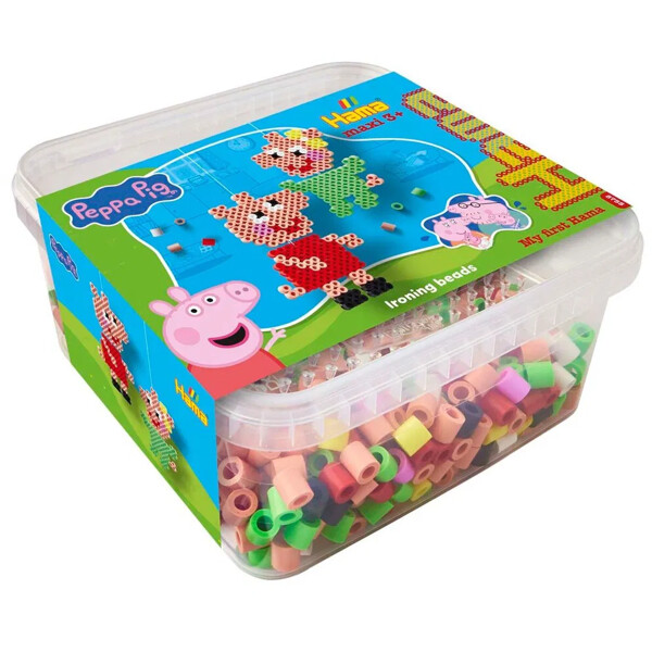 Hama Maxi Box Peppa Pig & Evie 900 st (Bild 1 av 2)