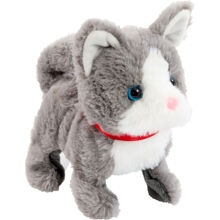 Happy Pets Plyschkattunge Grå-Vit