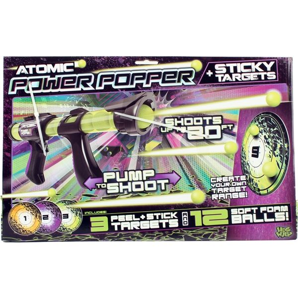 Atomic Power Poppers 12x Shots & Sticky Target (Bild 2 av 2)