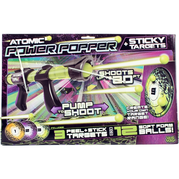 Atomic Power Poppers 12x Shots & Sticky Target (Bild 2 av 5)