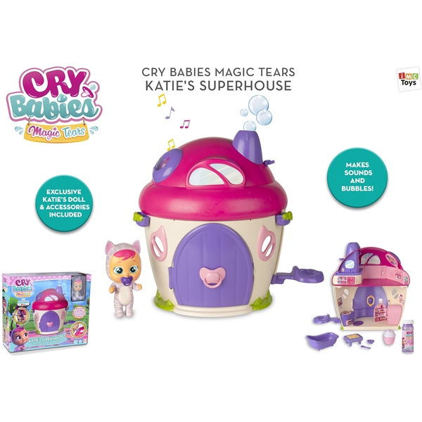 Cry Babies Magic Tears Katie’s Super House Playset (Bild 5 av 5)
