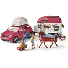 1 set - Schleich 42535 Horse Adventures Car & Trailer