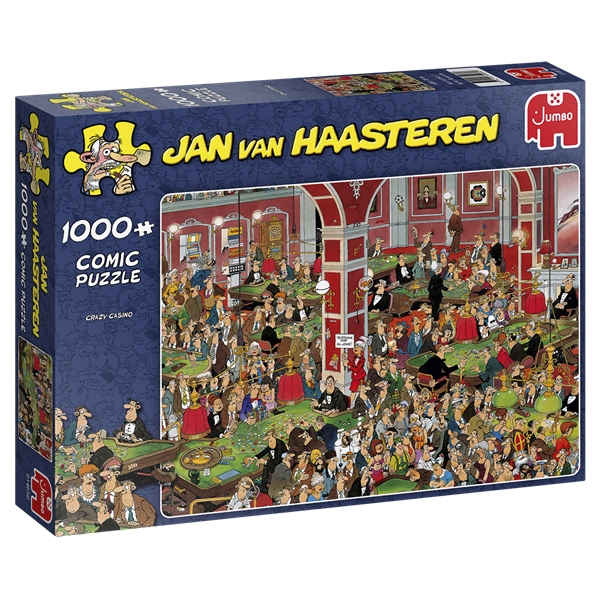 Pussel 1000 Bitar Crazy Casino Jan Van Haasteren