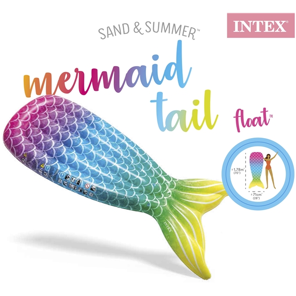 Intex Badmadrass Mermaid (Bild 3 av 3)