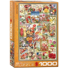 Pussel 1000 Bitar Flower Seed Catalog Covers