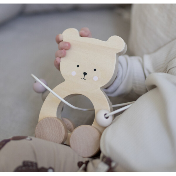 Jabadabado Rulldjur Teddy Kulram Natur (Bild 2 av 4)