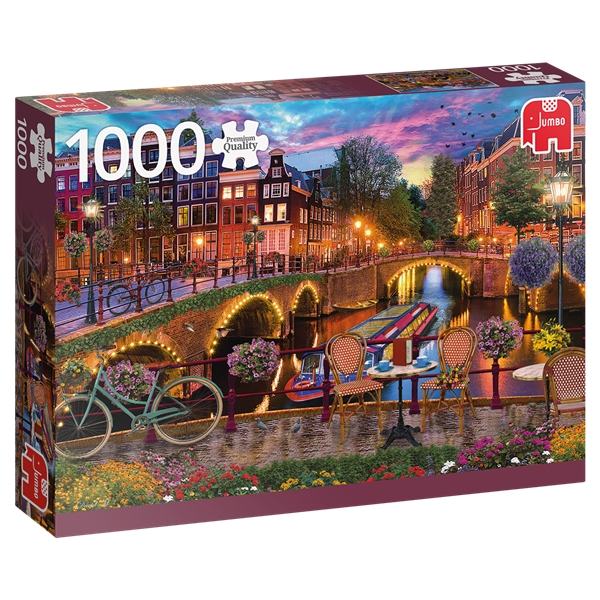 Pussel 1000 Bitar Amsterdam Canals (Bild 1 av 2)