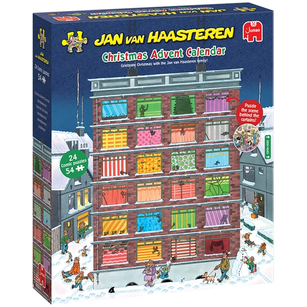 Jan van Haasteren Adventskalender 24 x 54 Bitar (Bild 1 av 3)