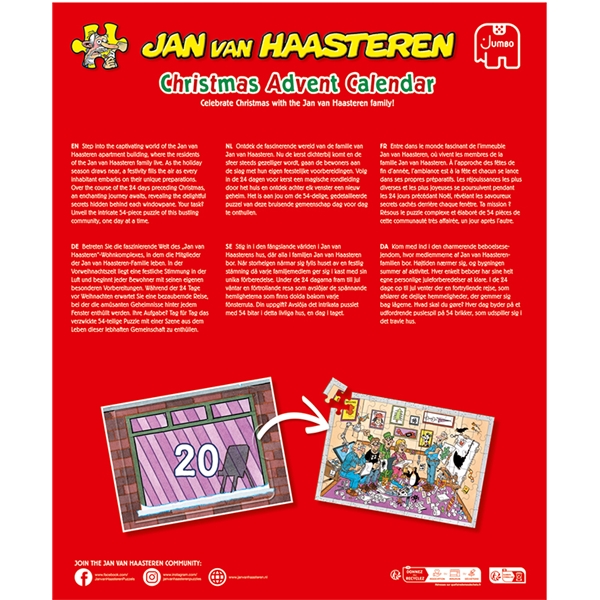 Jan van Haasteren Adventskalender 24 x 54 Bitar (Bild 3 av 3)