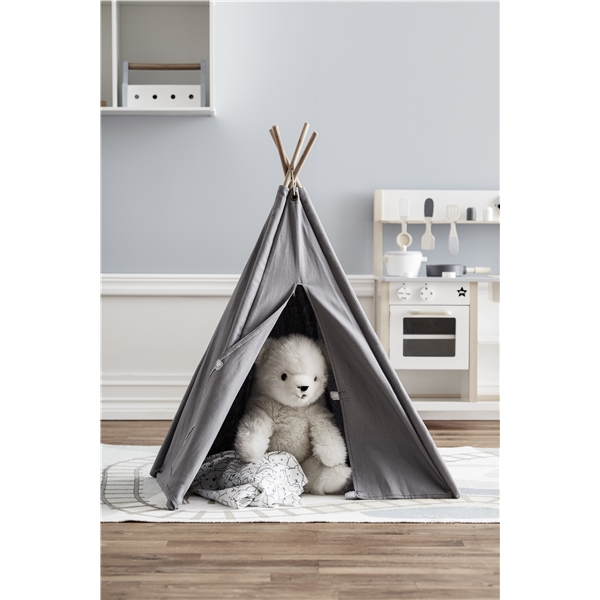 Kids Concept Mini Tipi Tält Grå (Bild 3 av 3)