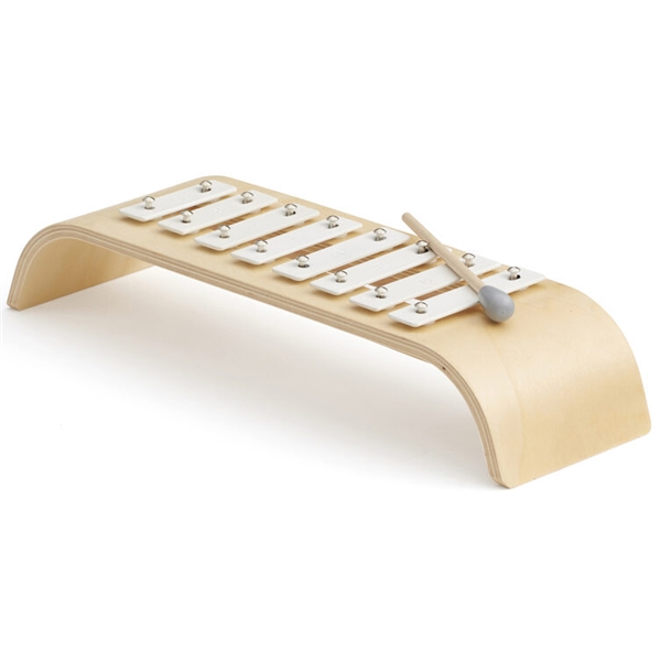 Kids Concept Xylofon Plywood Vit (Bild 1 av 2)