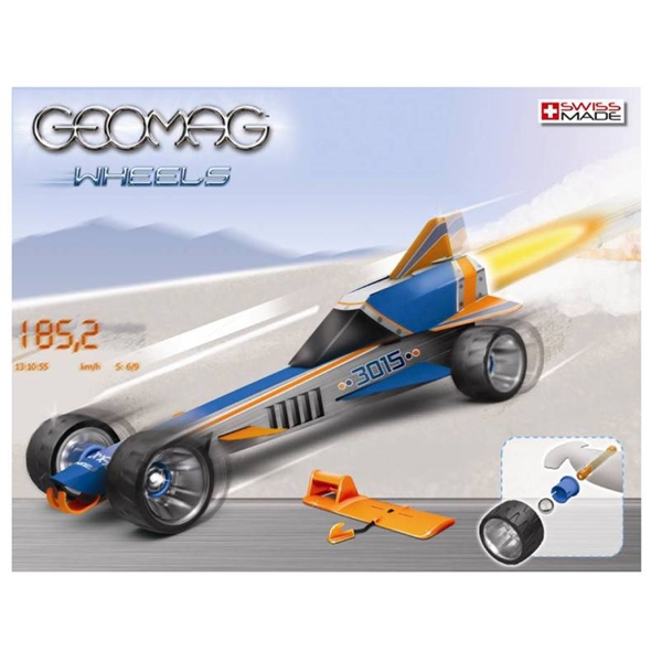 Geomag Wheels Drag Race Bil