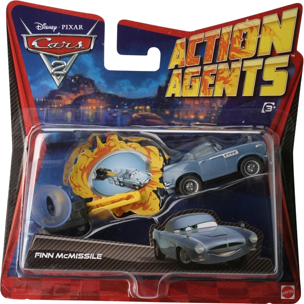 Cars 2 Car w Launcher - Finn McMissile (Bild 1 av 2)