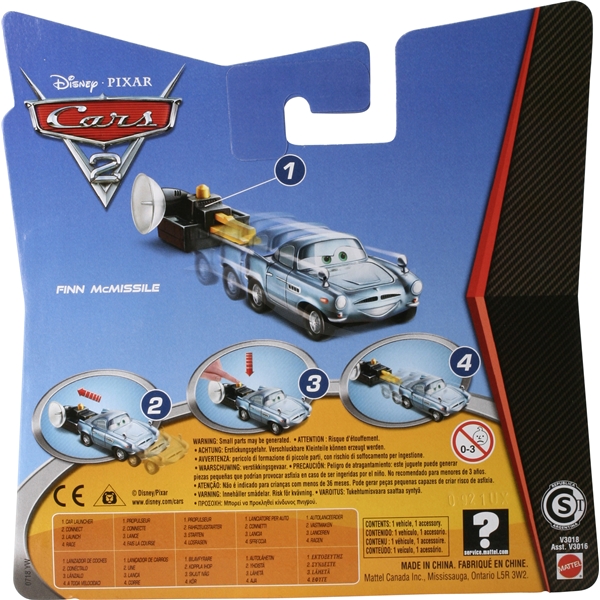 Cars 2 Car w Launcher - Finn McMissile (Bild 2 av 2)