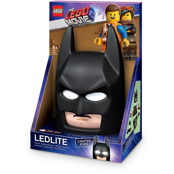 LEGO Movie 2 Batman Mask Night Light w/Sticker (Bild 1 av 4)
