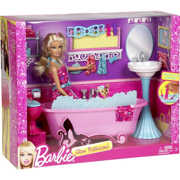 barbie glam bathroom