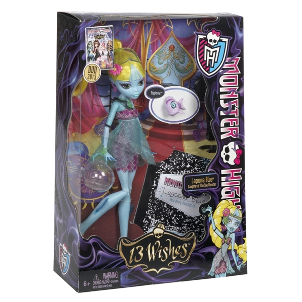 Monster High 13 Wishes Lagoona Blue Doll (Bild 2 av 2)