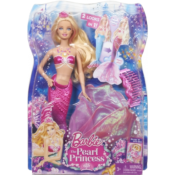 Barbie Pearl Princess 2-in-1 Mermaid Princess (Bild 6 av 6)