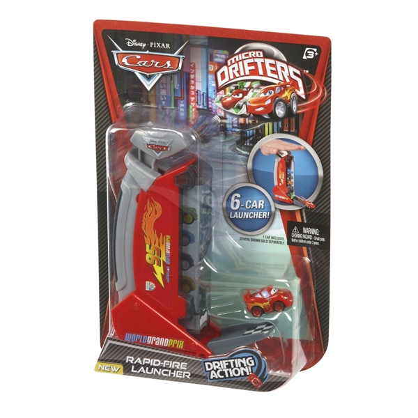 Cars 2 Micro Drifters Launcher m. Blixten/bil (Bild 2 av 2)