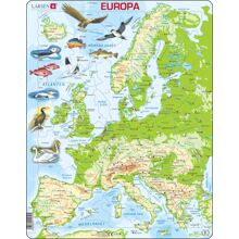 Pussel 87 Bitar Karta Europa Topo