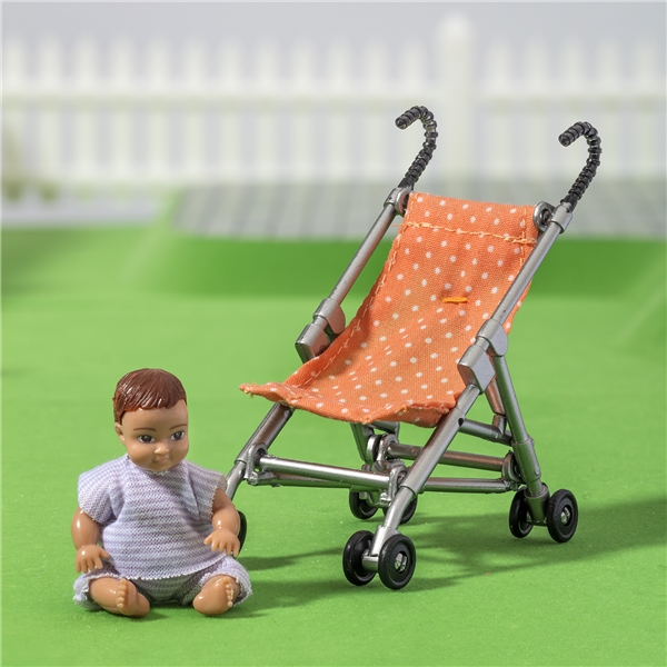 Lundby Paraplyvagn och Bebis (Bild 2 av 2)