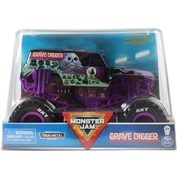 Monster Jam 1:24 Grave Digger Purple (Bild 2 av 2)