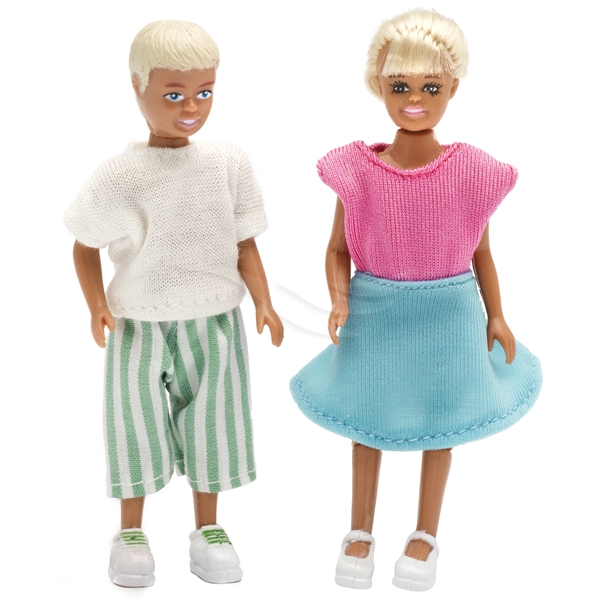 Lundby Stockholm Badflicka och Badpojke