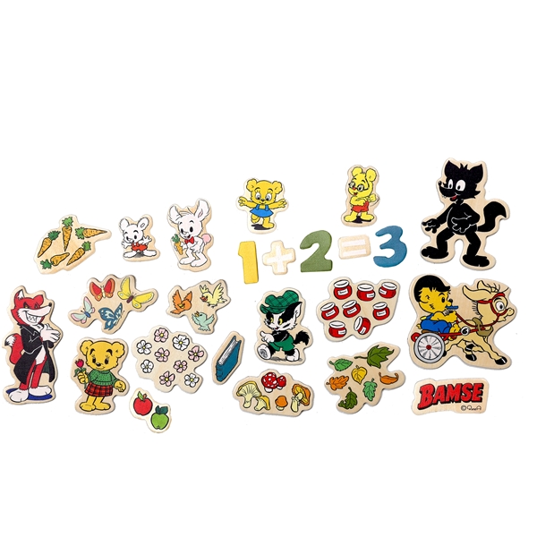 Bamse Magnetsiffror & Figurer (Bild 1 av 3)