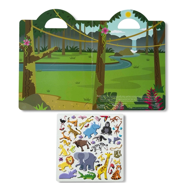 Reusable Puffy Stickers Playset Safari (Bild 2 av 3)