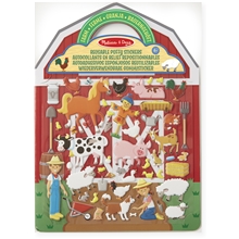Reusable Puffy Stickers Playset Farm