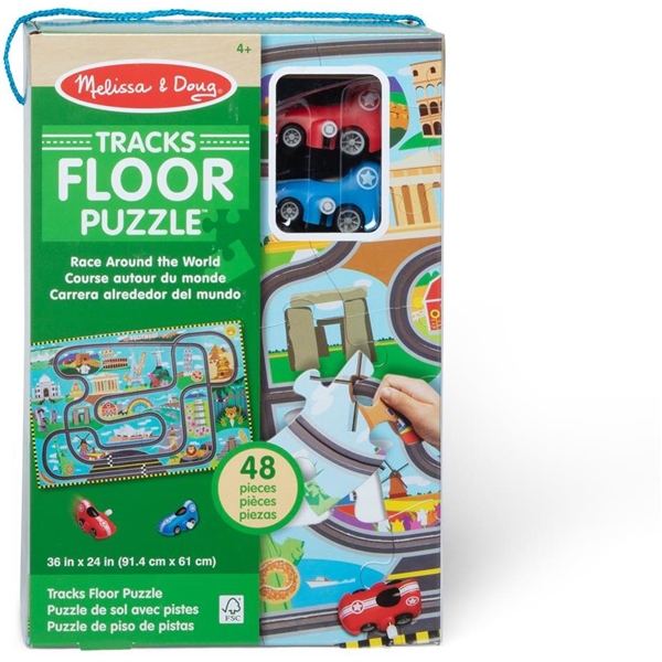 Floor Puzzle & Play Set Race Track (Bild 1 av 3)