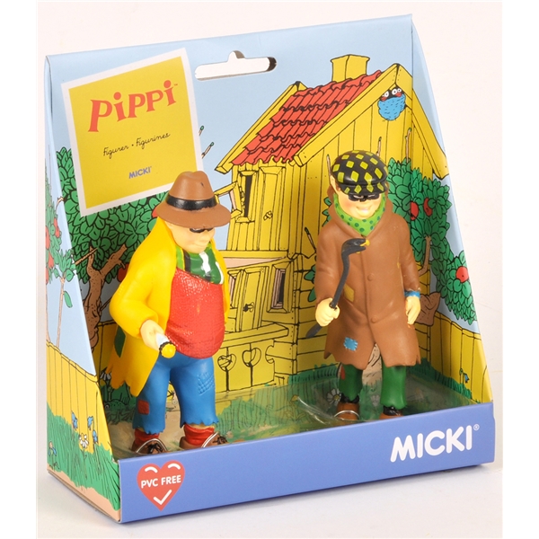 Pippi: Dunder-Karlsson & Blom Figurset (Bild 3 av 3)