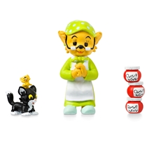 1 set - Bamse Figurset Farmor Katten Jansson & Husmusen