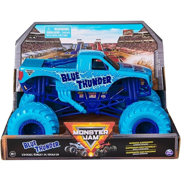 Monster Jam 1:24 Collector Trucks Blue Thunder (Bild 1 av 3)