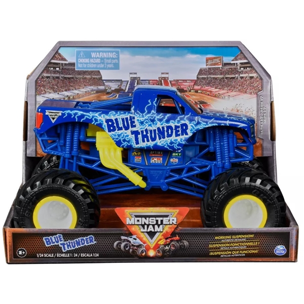 Monster Jam 1:24 Collector Trucks Blue Thunder (Bild 3 av 3)