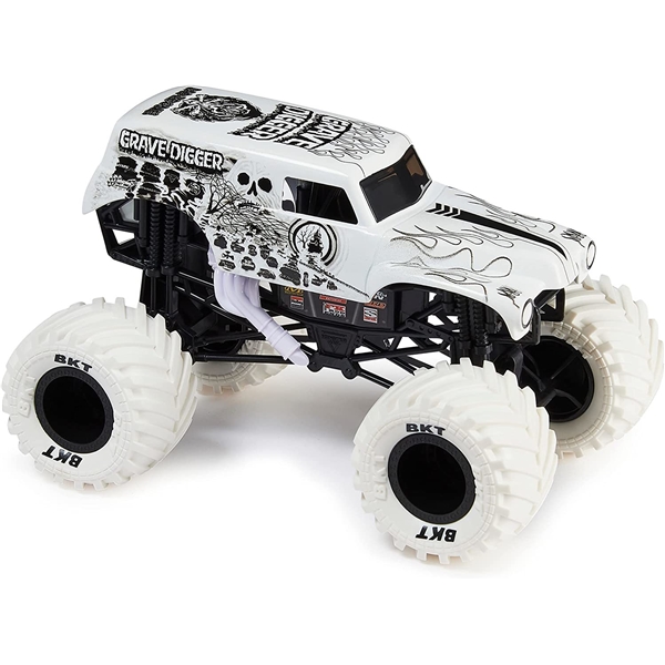 Monster Jam 1:24 Grave Digger White (Bild 1 av 2)