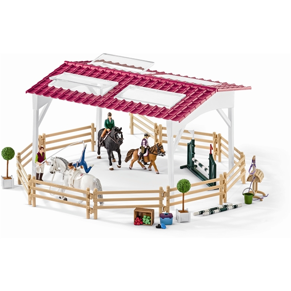 Schleich 42389 Ridskola med Ryttare och Hästar (Bild 1 av 5)