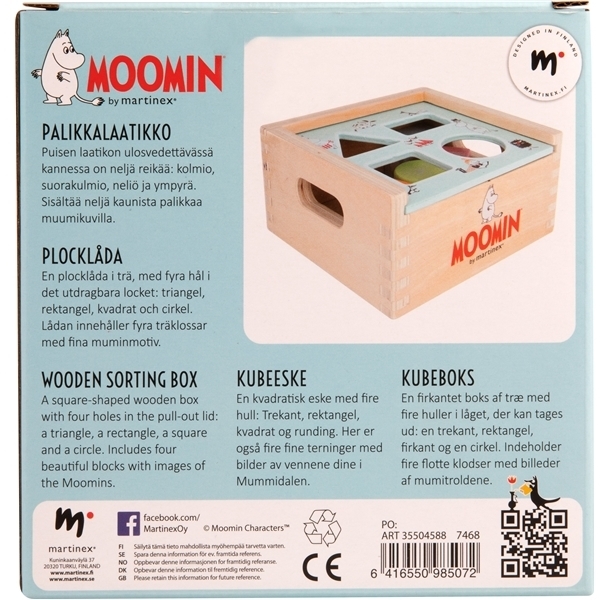 Mumin Plocklåda Trä (Bild 5 av 5)