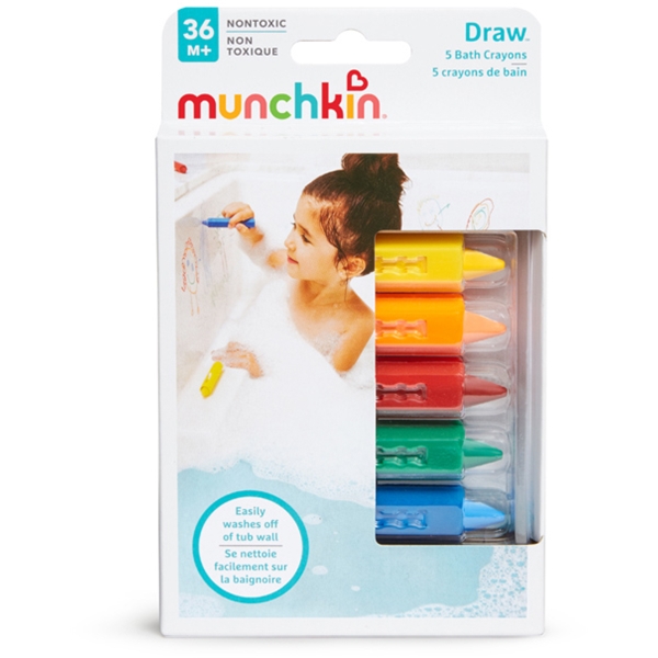Munchkin Bath Time Crayons 5 st (Bild 4 av 4)