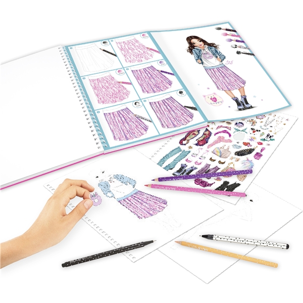 TOPModel Designbok med Färgpennor (Bild 2 av 2)