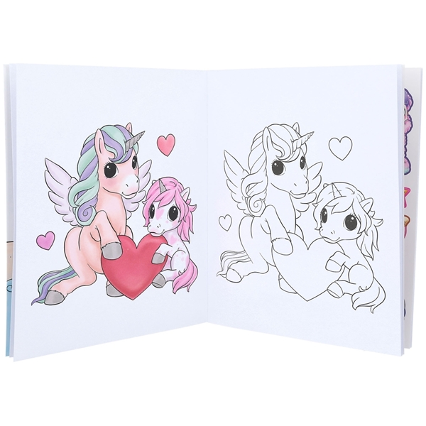 Ylvi & the Minimoomis Unicorn Målarbok (Bild 3 av 6)