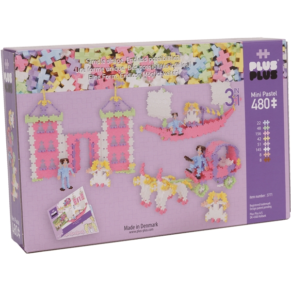 Plus Plus MINI Pastel 480 3in1 Princess (Bild 2 av 4)