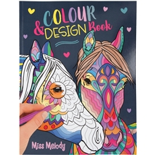 Miss Melody Color & Design Målarbok
