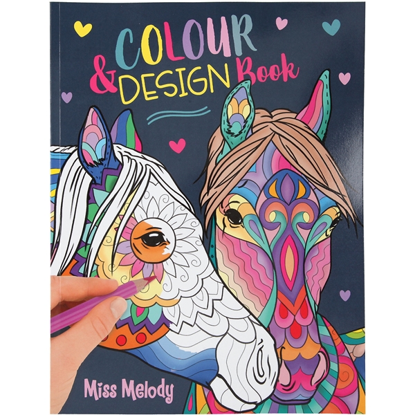 Miss Melody Color & Design Målarbok (Bild 1 av 5)