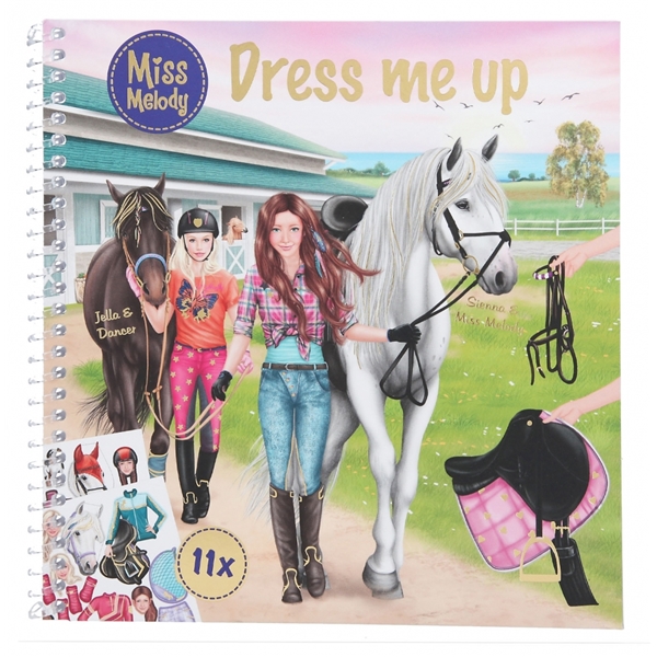 Miss Melody Dress me up Stickersbok (Bild 1 av 4)