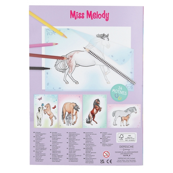Miss Melody Color & Copy Målarbok (Bild 4 av 4)