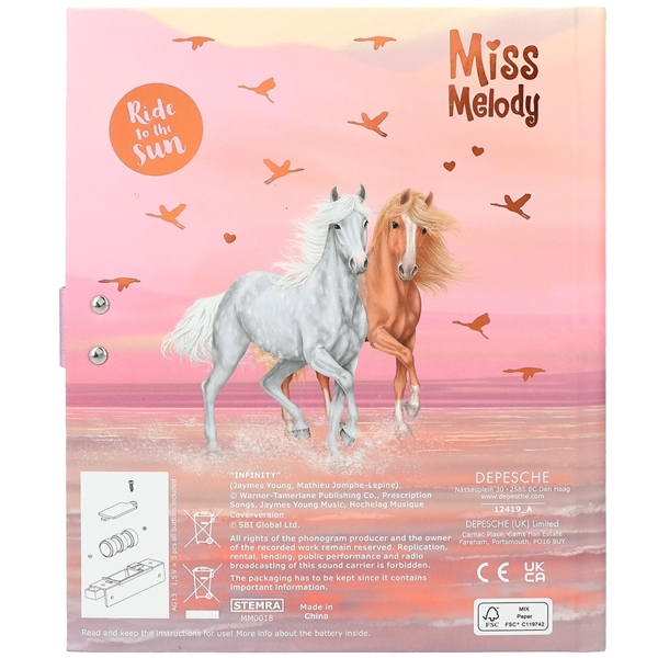 Miss Melody Dagbok m. kod & musik, sundown (Bild 5 av 5)