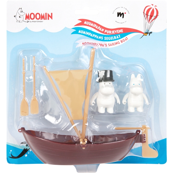 Muminpappans Segelbåt med 2 figurer (Bild 2 av 2)