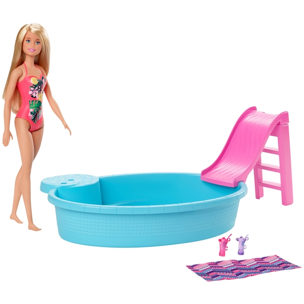 Barbie Docka & Pool Lekset (Bild 1 av 3)
